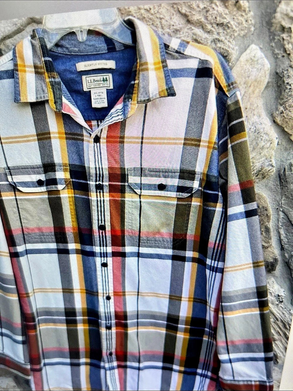 Lucky Brand Plaid Button Down Cotton Shirt Size Medium Like New